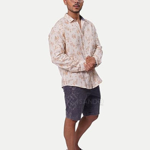 กางเกงขาสั้นผู้ชายแบบขายส่ง น้ำหนักเบา ผ้าคอตตอน 100% ซักย้อมสีแบบแอซิดวอช ใส่สบาย แห้งเร็ว ระบายอากาศดี รับผลิตตามแบบ OEM - Product Image 4