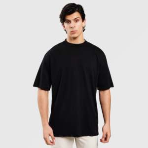เสื้อยืด Black Dragon Tee-100% ผ้าฝ้าย สำหรับออกกำลังกาย ลายเรียบ ทรงโอเวอร์ไซส์ หลวม สไตล์ฮิปฮอป เนื้อผ้าเจอร์ซีย์ ระบายอากาศได้ดี - Product Image 3