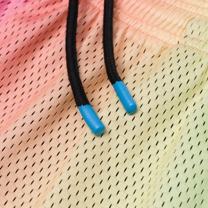 กางเกงขาสั้นผู้ชายสไตล์สตรีทแฟชั่น ผ้าอ๊อกซ์ฟอร์ด ลายไล่สี ผ้าตาข่าย โพลีเอสเตอร์ 100% ระบายอากาศได้ดี กันยับ - Product Image 4