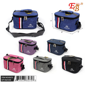 Eco-friendly 9 \ "x5 \" x6 \ "borsa pranzo isolante resistente chiusura a cerniera in Nylon portatile PEVA per picnic all'aperto 36 pz/cs - Product Image 1