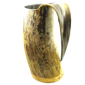 Las últimas tazas de cuerno diseñadas Diseño de nueva fabricación Nuevas tazas de cuerno de búfalo baratas con cuerno natural 100% y pulido a mano - Product Image 5