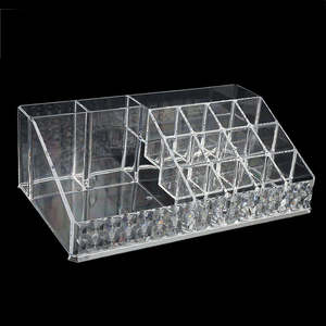 Acrylic Cosmetic <b>Makeup</b> Organizer Storage <b>Box</b> - White - Product Image 2