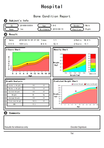 Densitômetro Ósseo Ultrassônico Profissional DYX3000+ para Previsão de Altura em Adultos e Pediátricos - Product Image 5