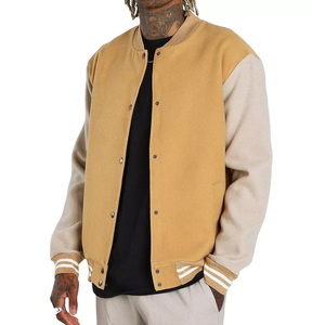 2024 New Arrival Customizable Bomber <b>Jacket</b> Personalized Logo Embroidered Patches Stand Collar Winter <b>Men's</b> - Product Image 1