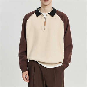 2025 Quarter Zip para hombre para POLO Shirt manga larga clásico Casual diseño holgado lienzo de moda bordado para primavera otoño - Product Image 2