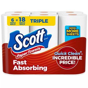 Serviettes en papier de qualité-12 rouleaux/serviettes en papier de verre de magasin-12 rouleaux/serviettes en papier-6 rouleaux triples - Product Image 1