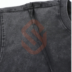 Dust Brown <b>Cropped</b> <b>T</b> <b>Shirt</b> For Men's 280 GSM Cotton Jersey <b>Loose</b> Fit <b>Cropped</b> <b>T</b> <b>Shirt</b> For Acid Wash - Product Image 5