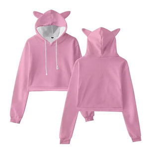 Hoodies d'hiver pour hommes en coton lourd fabriqués au Pakistan, coupe courte, personnalisables avec cornes, sur commande - Product Image 2