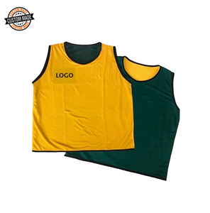 Vêtements de sport en tissu polyester nid d'abeille de meilleure qualité, gilet d'entraînement à bavette réversible, gilet de rugby robuste et robuste d'Inde - Product Image 1