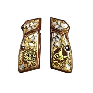 Belgio Browning 14 compatibile uncinetto speciale inciso ottomano Tughra e Banner ricamato madreperla intarsio elsa