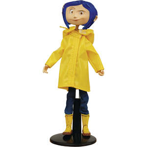 Muñeca BJD Coraline Bendy de Moda para Niñas, Mini Modelo Musical DIY, Juguete de Dibujos Animados con Impermeable y Botas, Figura Articulada - Product Image 1