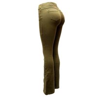 Jean en denim décontracté pour femme, taille mi-haute, coupe skinny, vintage, couleur unie, écologique, avec logo personnalisé, longueur intégrale, couleur bonbon, rivets