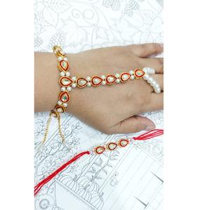 Vente chaude faite à la main belle culture traditionnelle indienne Bhaiya & Bhabhi Rakhi pour le festival Raksha Bandhan à bas prix - Product Image 3