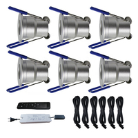 DC12V Étanche 6pcs à 12 Set Mini Spots Led 3w Downlight Set