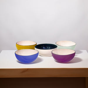 Cuenco de lacado tradicional hecho a mano de fábrica de Vietnam Material Natural uso diario artesanía modelo LBW6019 - Product Image 3