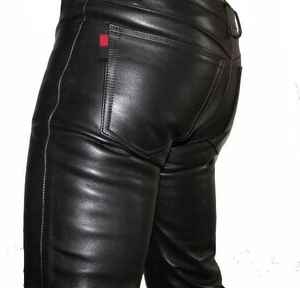 กางเกงหนังใส่ได้ทุกวันดีไซน์โลโก้ออกแบบได้ตามที่ต้องการ - Product Image 5