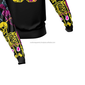 เสื้อฮู้ดดี้โพลีเอสเตอร์แบบสวมใส่สบายทรงหลวมสำหรับแบรนด์สตรีทแวร์  รับสกรีนลายแบบซับลิเมชั่น  ไซส์ใหญ่พิเศษ  ไม่มีลาย - Product Image 6