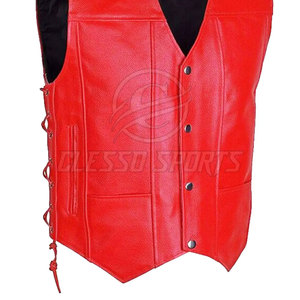 Chaleco de Cuero para Hombre, Moderno, sin Mangas, Clásico, Informal, a la Moda - Product Image 5