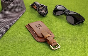 Etiqueta de equipaje de cuero suave de las mejores ventas personalizada de cuero genuino de venta directa de fábrica para etiquetas de viaje - Product Image 4