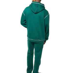 Survêtement technique à capuche d'hiver personnalisé à bas prix pour hommes avec manches longues, broderie, matière polyester/coton - Product Image 6