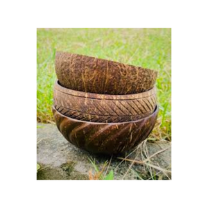 Venta superior Tamaño personalizado Ensaladera de cáscara de coco Diseño tallado hecho a mano Desechable Directamente Fabricante de Vietnam Nueva cocina casera - Product Image 1