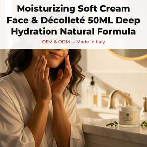Crème hydratante intense 50ML pour le visage et le décolleté, soin hydratant et pour le cou, formule naturelle, Italie, RedMoringa, OEM, marque privée - Product Image 2