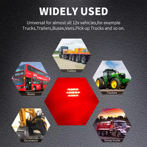 Lumière décorative de voiture populaire <span class=keywords><strong>3</strong></span> pouces camion remorque lumière haute qualité étanche camion lampe IP67 rouge lueur couleur - Product Image 6
