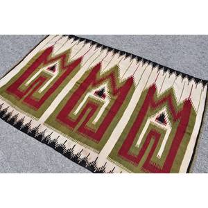 Tapis Kilim Turc Vintage 4.3X6.4 pieds Beige Rouge Patchwork Design Plat Armure Laine Latex Support pour Salon Couloir - Product Image 4