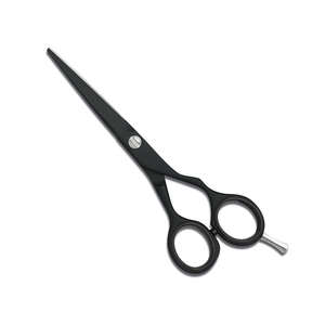 Tijeras de corte de pelo de peluquero recubiertas de color negro con cuchillas duraderas afiladas Tijeras de pelo de corte súper elegantes - Product Image 2