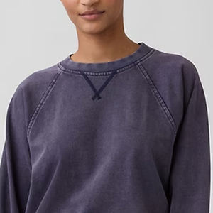 Sweat-shirt pour femme en tissu uni, décontracté et confortable, à manches longues, prix avantageux, avec logo personnalisé / design col rond - Product Image 2