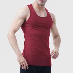 100% algodón liso en blanco Casual ropa de hombre de talla grande camisetas sin mangas gimnasio Stringer chaleco a precio de fábrica Color sólido camisetas sin mangas de hombre - Product Image 6