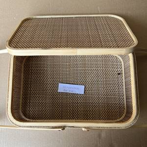 Panier de rangement polyvalent en bambou naturel 100% Produit artisanal de style fleur - Product Image 3