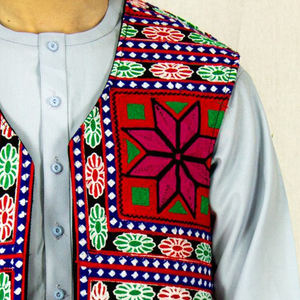 2026 nouveauté hommes Style afghan gilet gilet sur mesure avec plusieurs poches pour vêtements d'extérieur d'hiver pour les mariages - Product Image 2