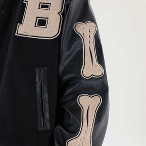 Chaqueta universitaria para hombre de lana bordada con letras de Hip Hop de diseñador personalizado, ropa de calle de invierno, Béisbol Vintage - Product Image 5