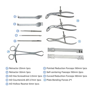 Instrumental Quirúrgico Manual Ortopédico de Alta Calidad OEM para Cirugía Básica de Columna Cervical y Lumbar, Set de Laminectomía de Acero - Product Image 2