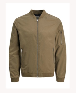 Fabricant OEM ODM, veste bomber pour homme de haute qualité, style vintage, coupe ample, col rabattu, en toile - Product Image 1
