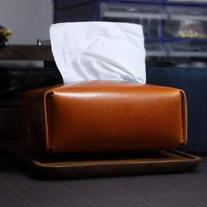 Housse de boîte à mouchoirs en cuir durable et de qualité supérieure pour les maisons élégantes, l'hospitalité et les entreprises - Product Image 4