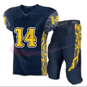 Wholesale OEM sublimation quality American Football uniform Factory cheap Adult Tackle Twill Youth American Football uniform
