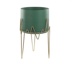 Maceta de flores de acabado, accesorios de decoración de jardín para el hogar, de estilo único maceta de Metal, maceta de flores de Metal, maceta dorada - Product Image 3