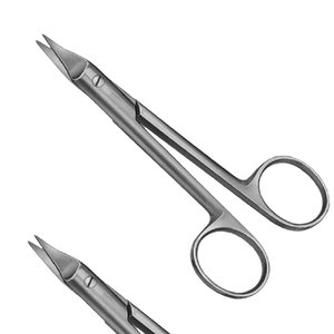 กรรไกรเย็บผ้าคุณภาพสูงแบบใช้มือ ได้รับการรับรองมาตรฐาน CE ระดับ II ผลิตจากเหล็กกล้าผ่าตัด ความยาว 115 มม. ลายละเอียด ผลิตในปากีสถาน - Product Image 1