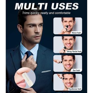 Recortador de Vello Nasal y de Orejas Portátil con Pantalla Digital, Recargable, Indoloro, con Fuente de Alimentación USB, Afeitadora Facial y de Cejas - Product Image 5