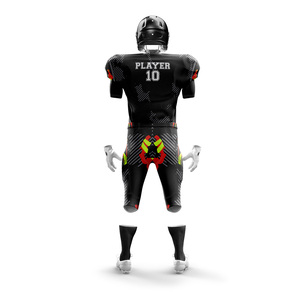 Conjunto de ropa de fútbol americano de talla grande al por mayor, camiseta de manga corta transpirable con logotipo personalizado, uniformes de bajo precio - Product Image 6