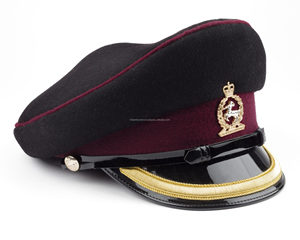 Premium Peaked <b>Caps</b> Bullion Badge Custom Uniform Headwear High Quality Bulk Factory Price - Product Image 4