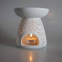 Brûleur d'huiles essentielles élégant en marbre avec couvercle en bois pour la maison et le bureau, diffuseur de parfum d'aromathérapie