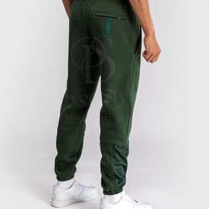 Pantalon de survêtement personnalisé de luxe pour hommes Pantalon droit en coton lourd Broderie Logo décontracté Léger Vêtements de sport unis - Product Image 3