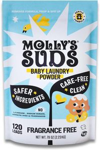 Lessive en poudre Molly's Suds pour bébé, sans parfum, formule extra douce pour nouveau-nés, détachant pour excréments et vomissements - Product Image 4