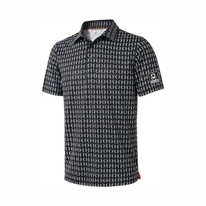 Polo de Golf para Hombre, Camiseta Deportiva Estampada, Uniforme de Bádminton y Tenis, Secado Rápido, Cuello en V, Cierre de Botones, Spandex/Poliéster - Product Image 1