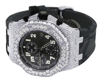 Nouveauté 2024 Haute Joaillerie Business Antique Certifié GRA D VVS Moissanite Verre Acier Inoxydable Sertie de Diamants Hip Hop Faite à la Main