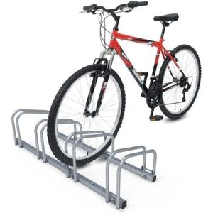 4-Bike piano Stand in lega di acciaio deposito biciclette organizzatore camion parcheggio Rack - Product Image 1
