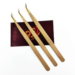 Pinzas de extensión de pestañas de precisión antiestática de acero inoxidable respetuosas con el medio ambiente de etiqueta privada aislamiento de Punta puntiaguda logotipo personalizado - Product Image 5